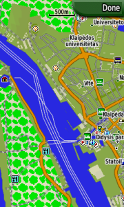 Garmin map Klaipėda